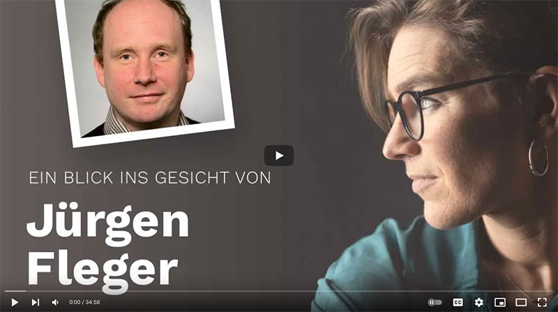 Ein Blick ins Gesicht von Jürgen Fleger